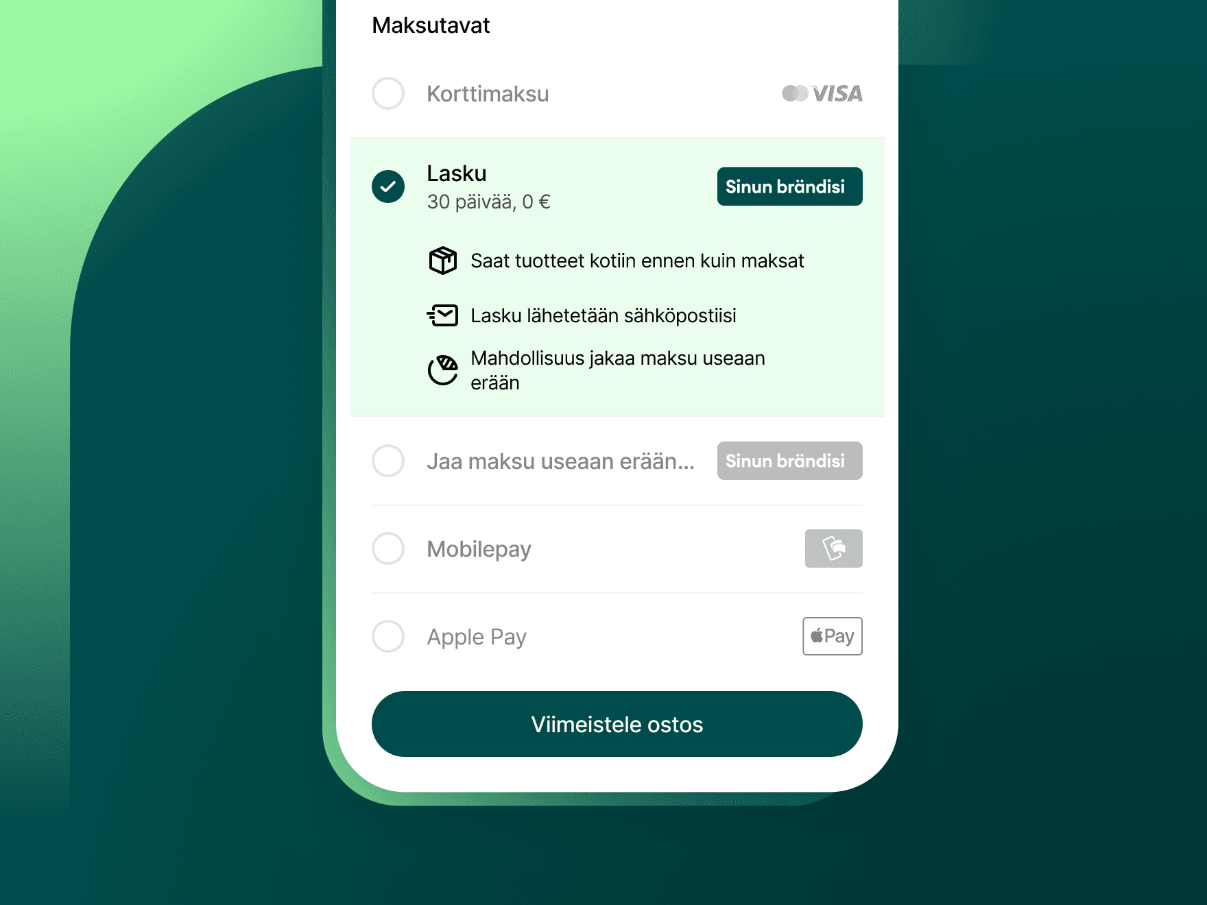 FI - Brand you own Checkout